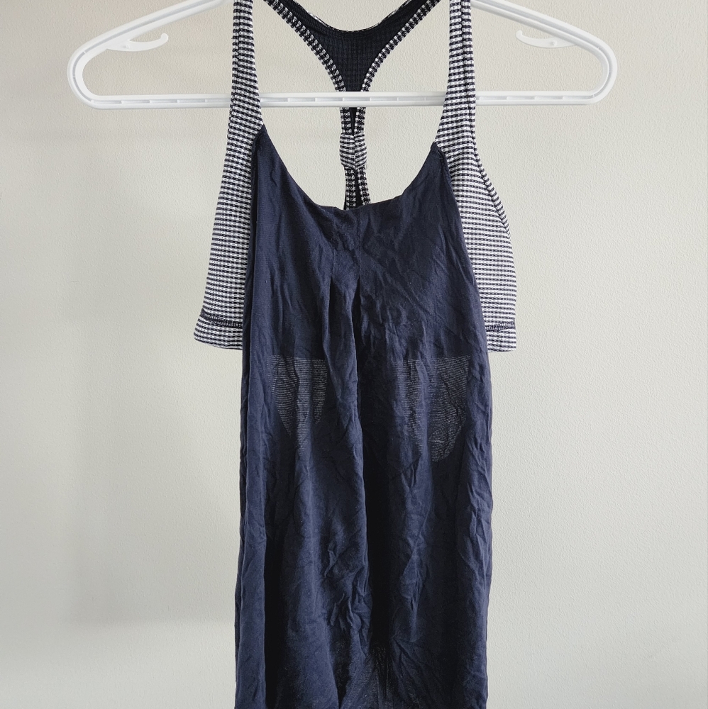 Lululemon Racerback Tank, Navy Blue, Size 6